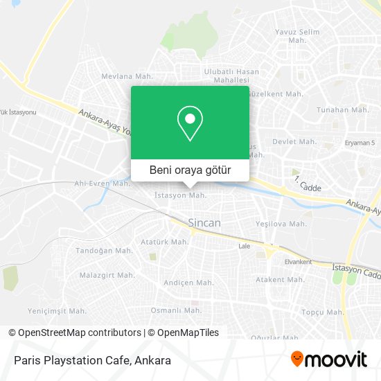 Paris Playstation Cafe harita