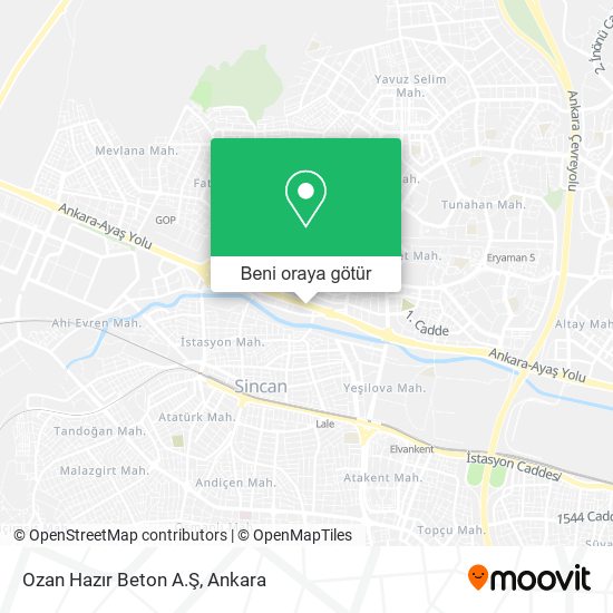 Ozan Hazır Beton A.Ş harita