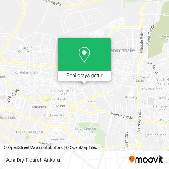 Ada Dış Ticaret harita