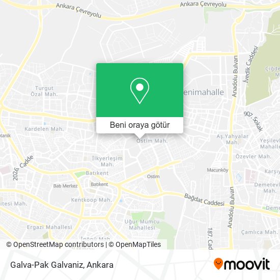 Galva-Pak Galvaniz harita