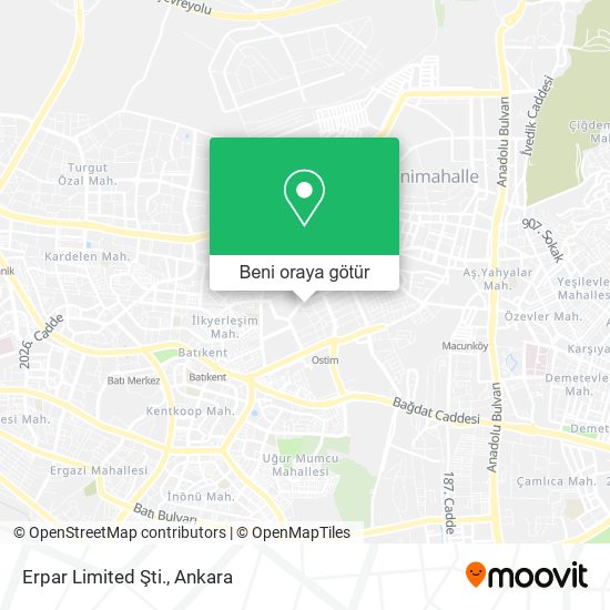 Erpar Limited Şti. harita