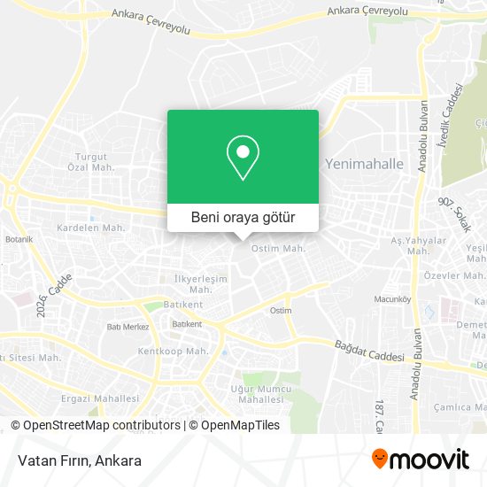 Vatan Fırın harita