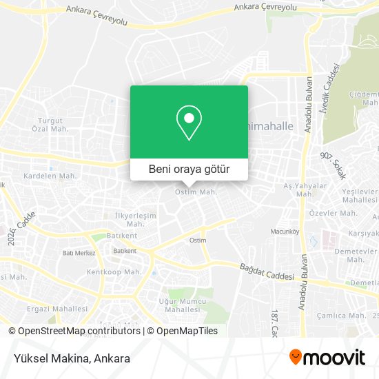 Yüksel Makina harita