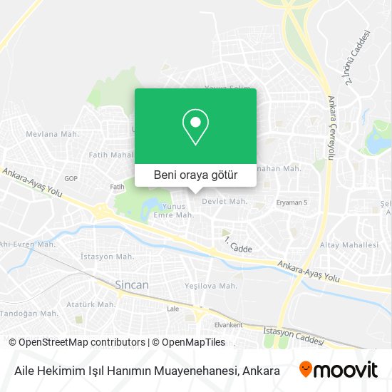 Aile Hekimim Işıl Hanımın Muayenehanesi harita
