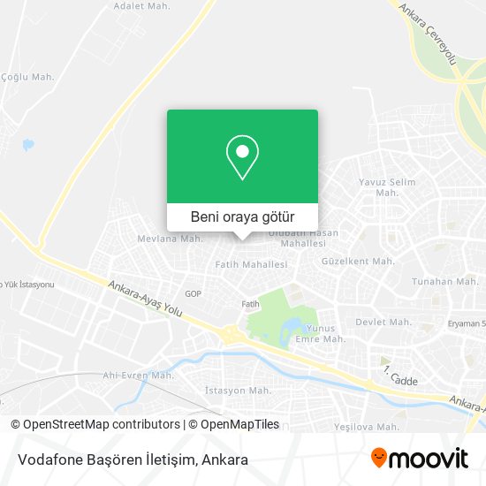 Vodafone Başören İletişim harita