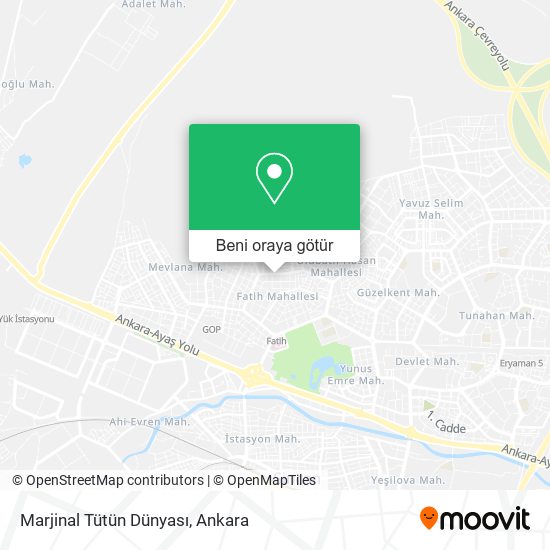 Marjinal Tütün Dünyası harita