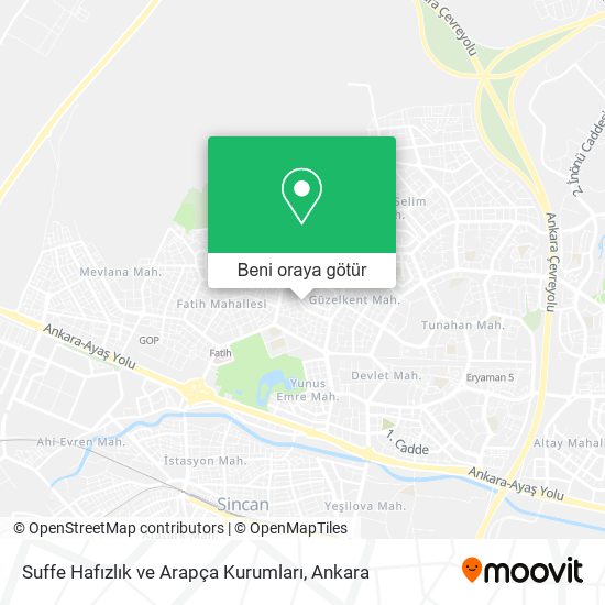 Suffe Hafızlık ve Arapça Kurumları harita