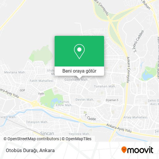 Otobüs Durağı harita