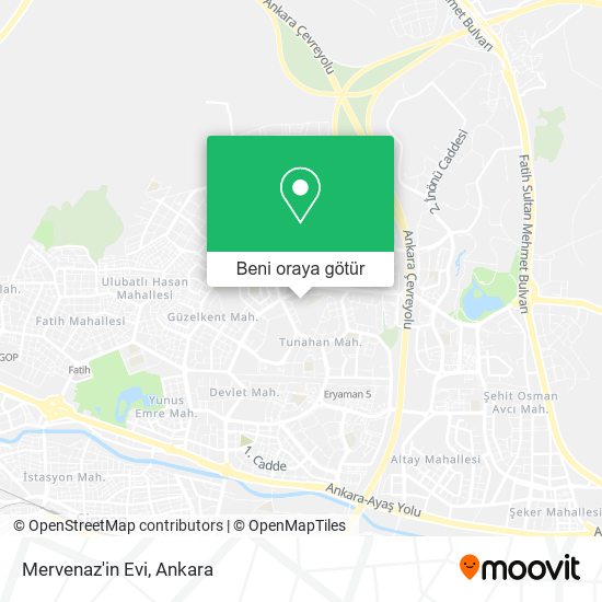 Mervenaz'in Evi harita