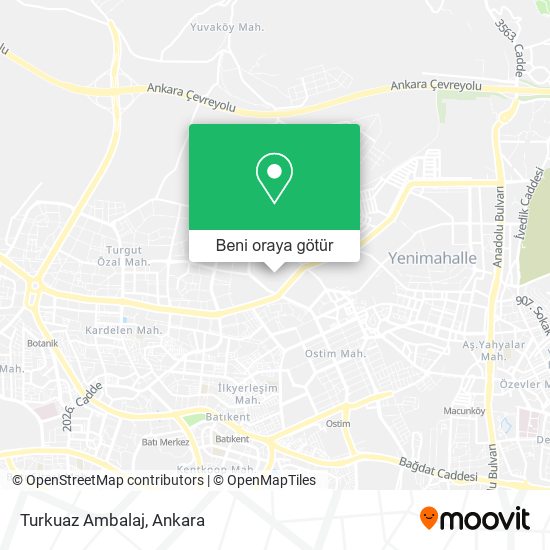 Turkuaz Ambalaj harita