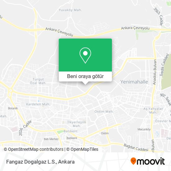 Fangaz Dogalgaz L.S. harita