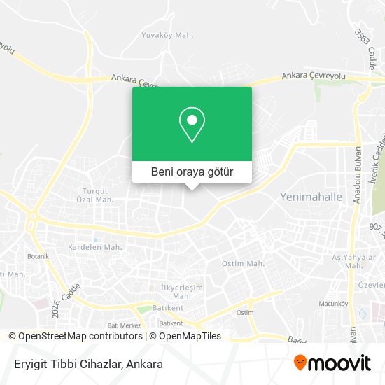 Eryigit Tibbi Cihazlar harita