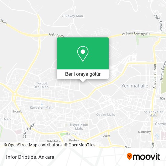 Infor Driptips harita