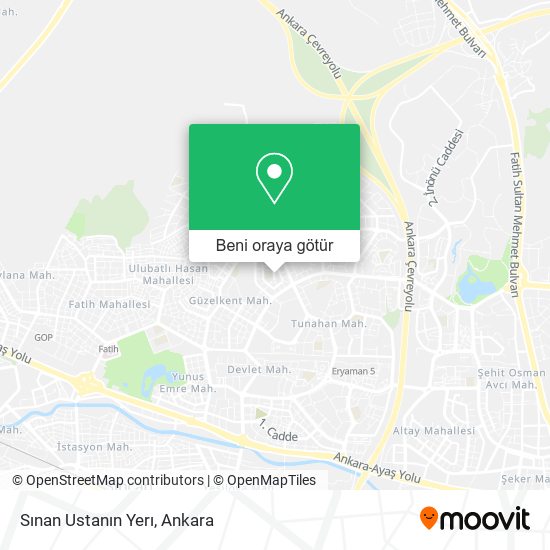 Sınan Ustanın Yerı harita
