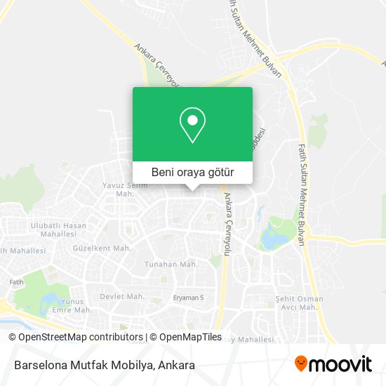 Barselona Mutfak Mobilya harita