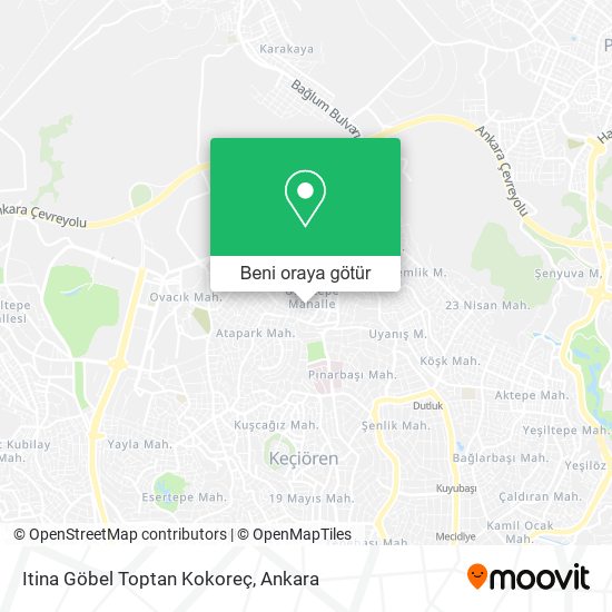 Itina Göbel Toptan Kokoreç harita