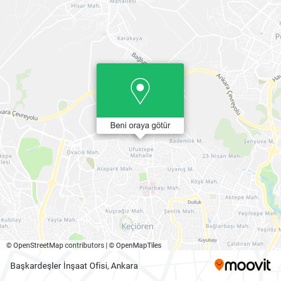 Başkardeşler İnşaat Ofisi harita