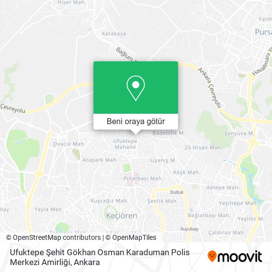 Ufuktepe Şehit Gökhan Osman Karaduman Polis Merkezi Amirliği harita