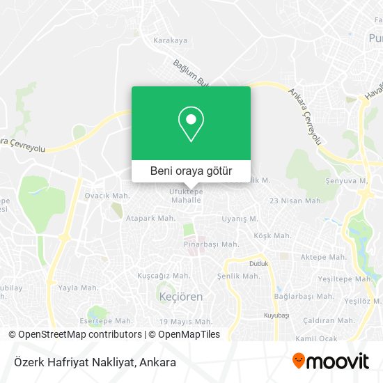 Özerk Hafriyat Nakliyat harita
