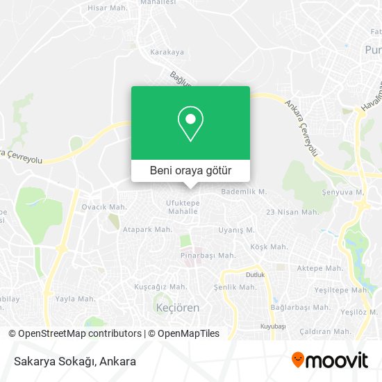 Sakarya Sokağı harita