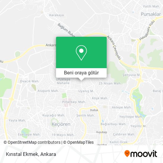 Kırıstal Ekmek harita