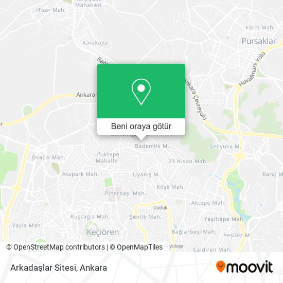 Arkadaşlar Sitesi harita