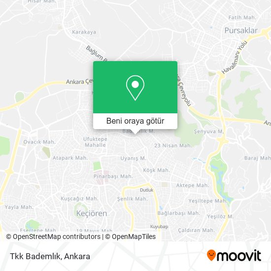 Tkk Bademlık harita
