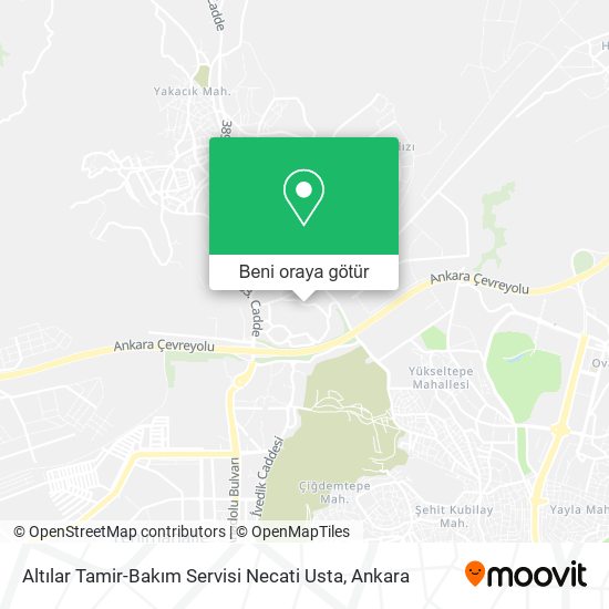 Altılar Tamir-Bakım Servisi Necati Usta harita