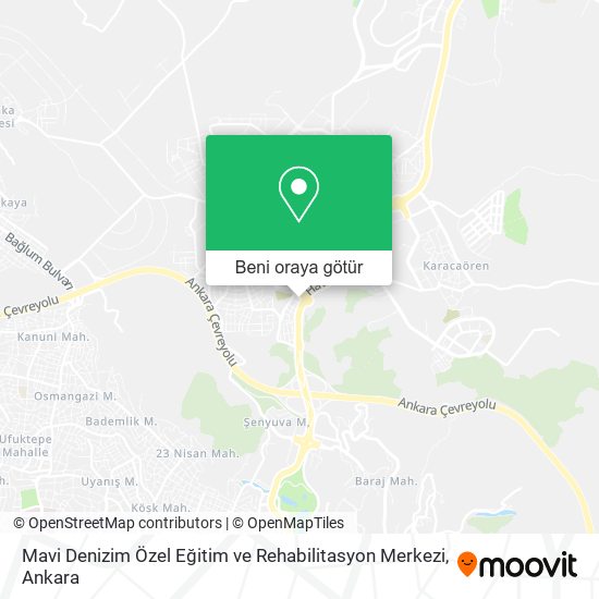 Mavi Denizim Özel Eğitim ve Rehabilitasyon Merkezi harita
