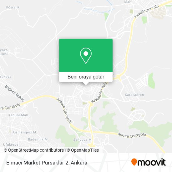 Elmacı Market Pursaklar 2 harita