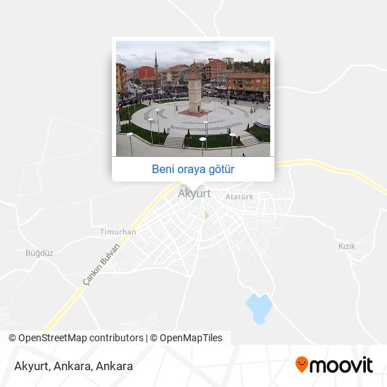 Akyurt, Ankara harita