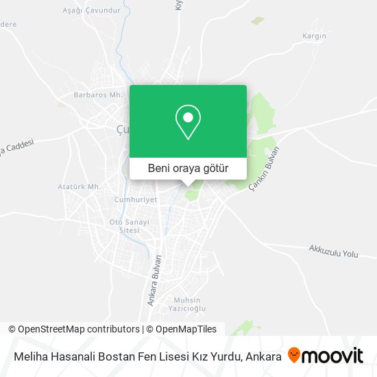 Meliha Hasanali Bostan Fen Lisesi Kız Yurdu harita