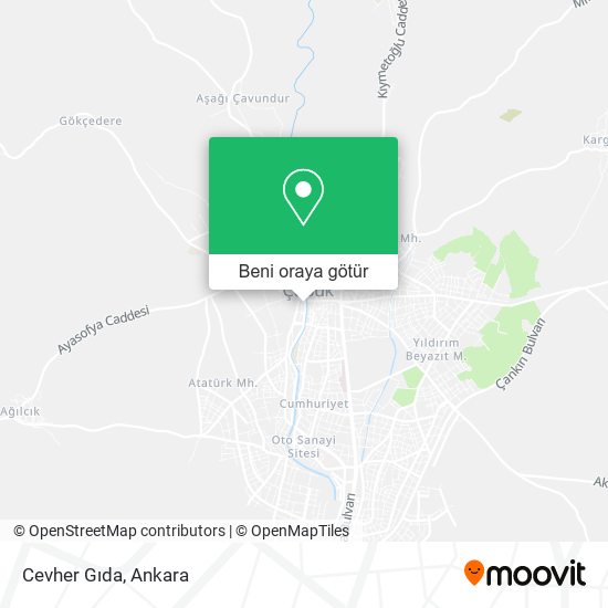 Cevher Gıda harita