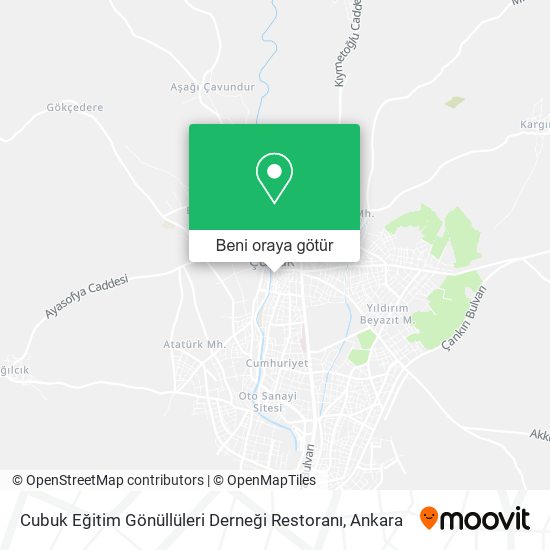 Cubuk Eğitim Gönüllüleri Derneği Restoranı harita