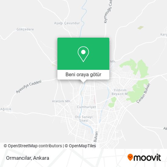 Ormancılar harita
