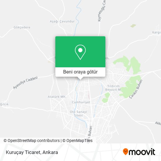 Kuruçay Ticaret harita