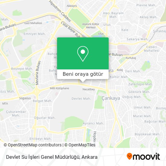 Devlet Su İşleri Genel Müdürlüğü harita
