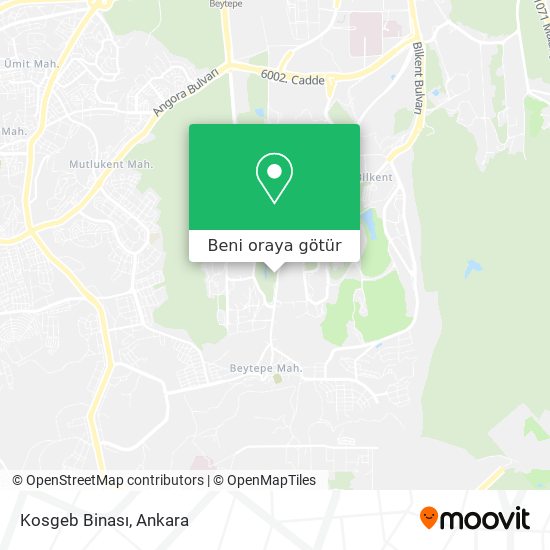 Kosgeb Binası harita