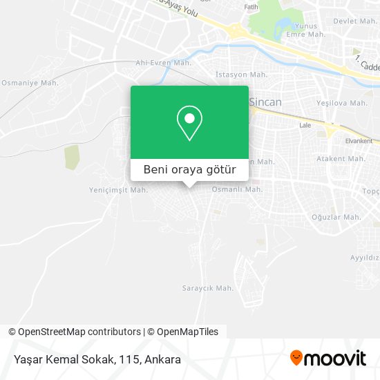 Yaşar Kemal Sokak, 115 harita