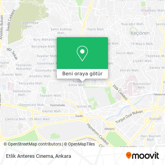 Etlik Anteres Cinema harita