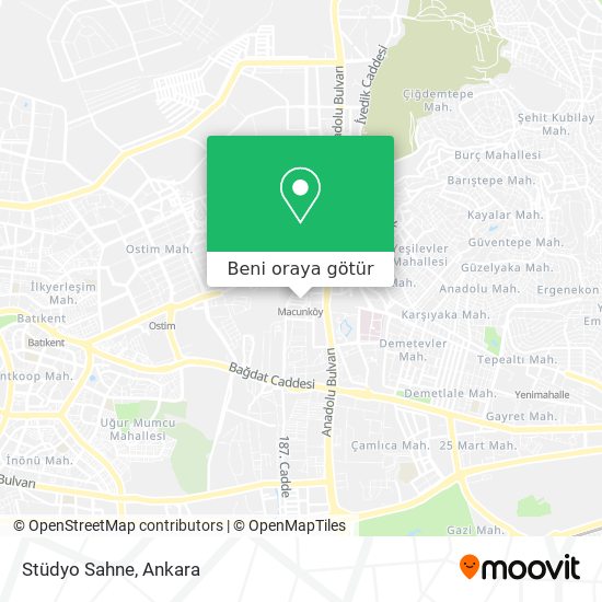 Stüdyo Sahne harita