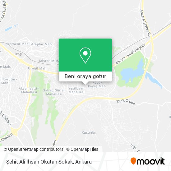 Şehit Ali İhsan Okatan Sokak harita