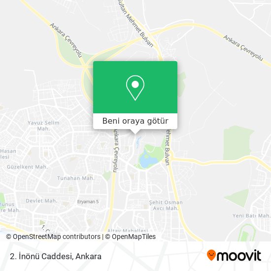 2. İnönü Caddesi harita