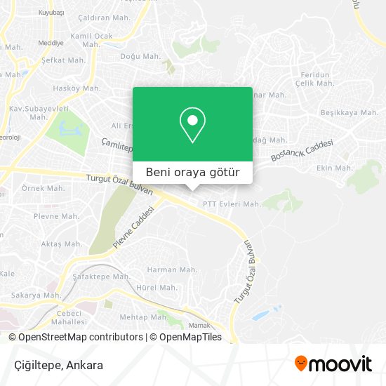 Çiğiltepe harita