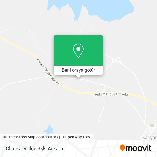 Chp Evren İlçe Bşk harita