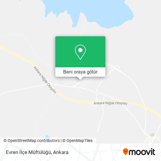 Evren İlçe Müftülüğü harita