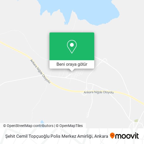 Şehit Cemil Topçuoğlu Polis Merkez Amirliği harita