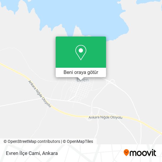 Evren İlçe Cami harita