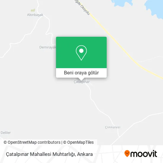 Çatalpınar Mahallesi Muhtarlığı harita