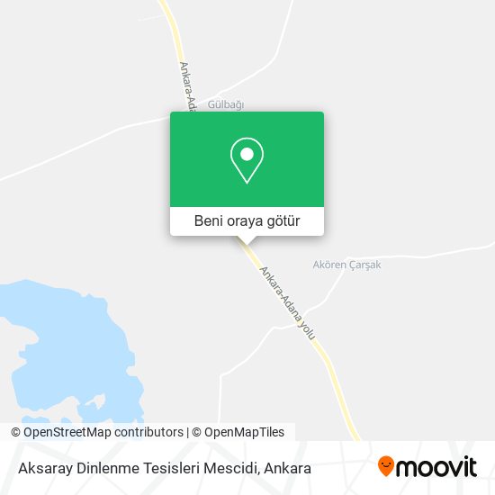 Aksaray Dinlenme Tesisleri Mescidi harita